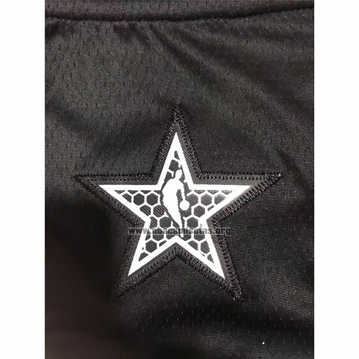Camiseta All Star 2019 Portland Trail Blazers Damian Lillard NO 0 Negro